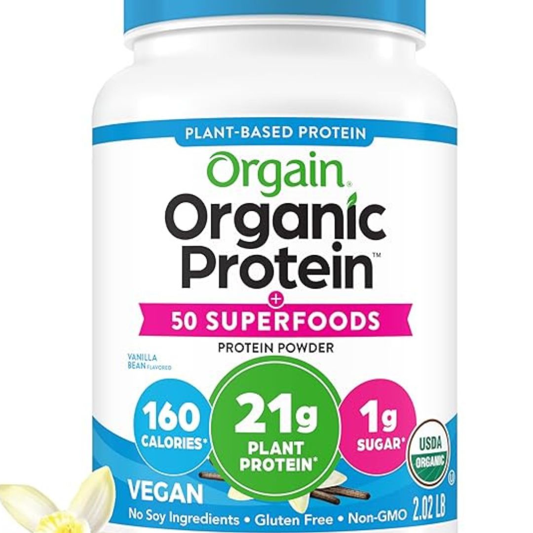 Orgain Organic Vegan Protein + 50 Superfoods Vanilla Bean 2.02 lb