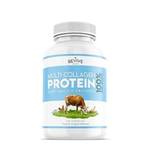 Revive Naturals Multi Collagen Protein Capsules 120 Count with Vitamin C