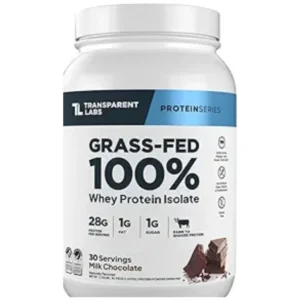 Transparent Labs Grass Fed Whey Protein Isolate Chocolate 30 Serv
