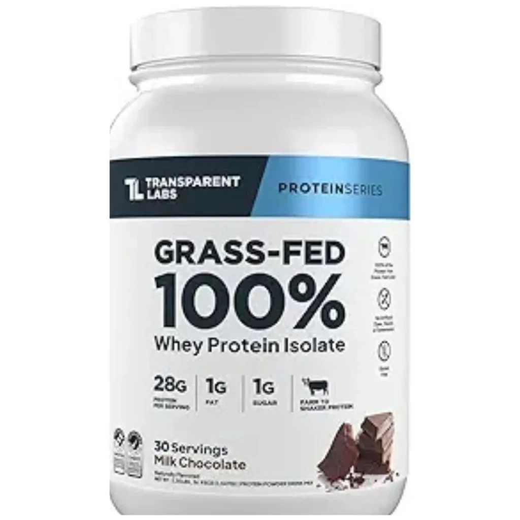 Transparent Labs Grass Fed Whey Protein Isolate Chocolate 30 Serv