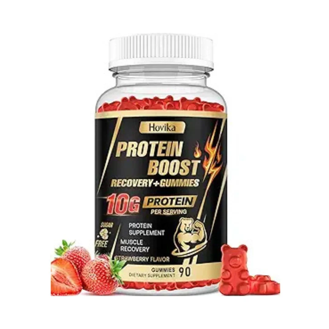 Whey Protein Gummies 10g Protein Strawberry Flavor 90 Gummies Boost