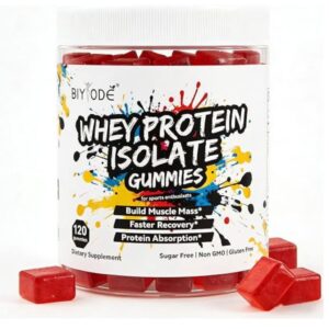 Whey Protein Isolate Gummies with BCAA & Enzymes 120 Sugar-Free