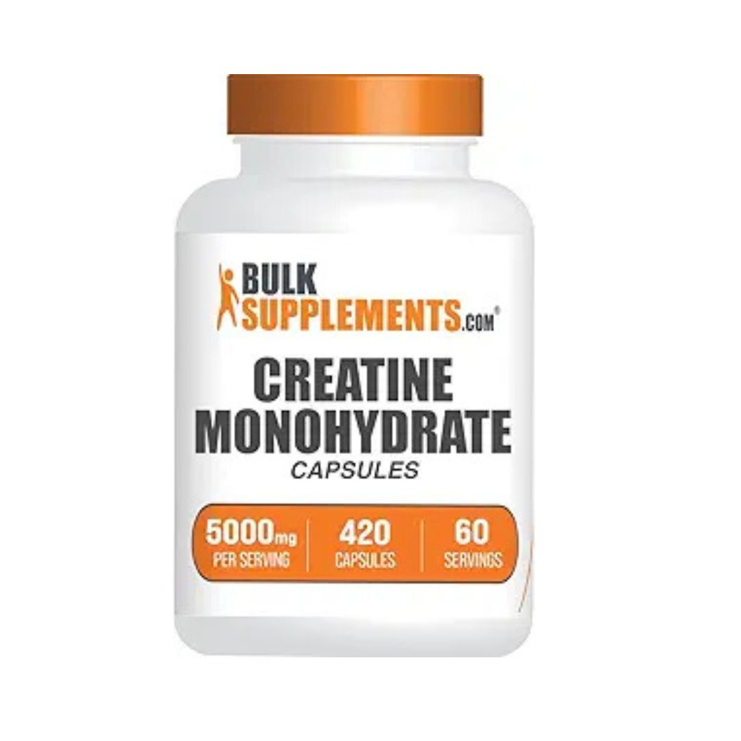 BulkSupplements Creatine Monohydrate Capsules 5000mg, 420 Coun