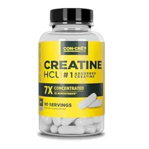 CON-CRET Creatine HCl Capsules 90ct – No Bloating Energy Support