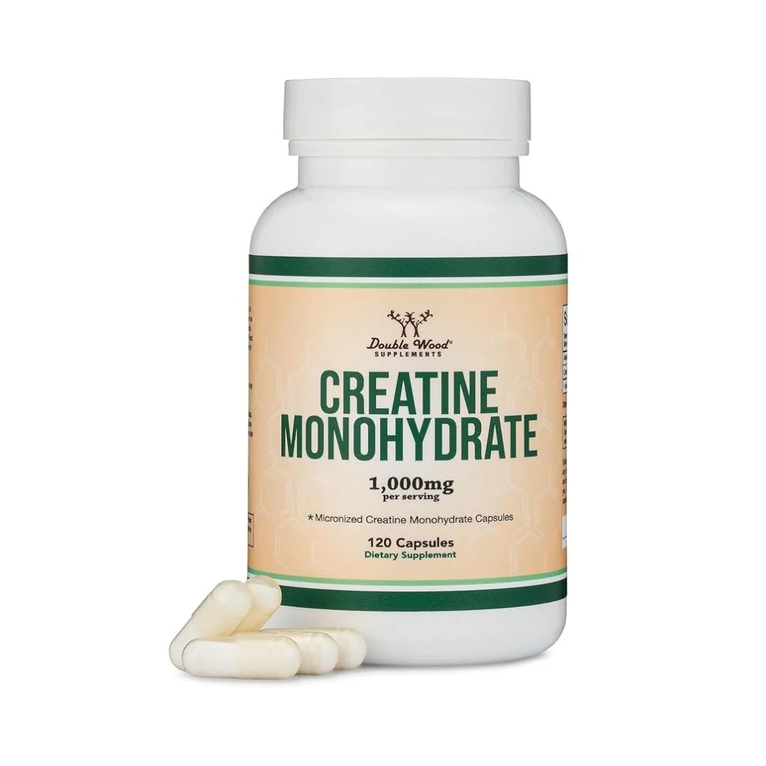 Creatine Monohydrate Capsules 1g Serving | Vegan & Non-GMO 120 Ct