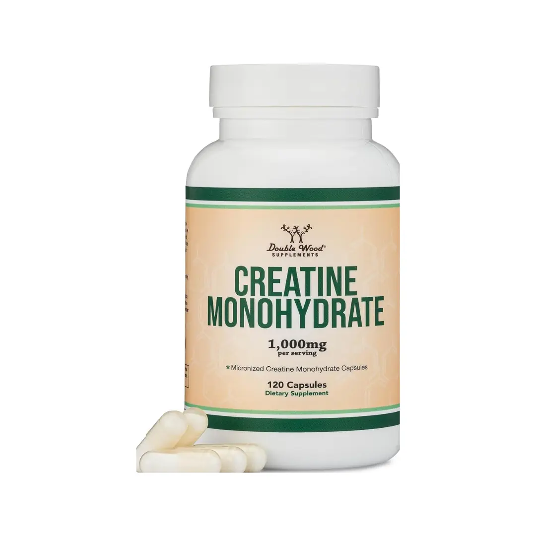 Double Wood Creatine Monohydrate Capsules (120 Count)