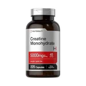 Horbäach Creatine Monohydrate 5g | 225 Capsules | Non-GMO Formula