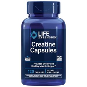 Life Extension Creatine Monohydrate Capsules for Strength & Endurance