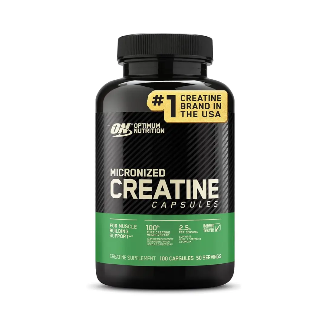 Optimum Nutrition Micronized Creatine Capsules | 2500mg, 100 Count