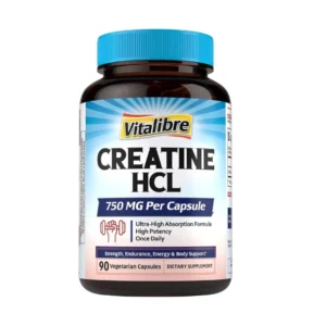 Vitalibre Creatine HCl Capsules 750mg – High Absorption 90 Caps