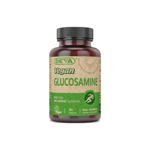 DEVA Vegan Glucosamine Tablets 90 Count Plant Based Joint Support