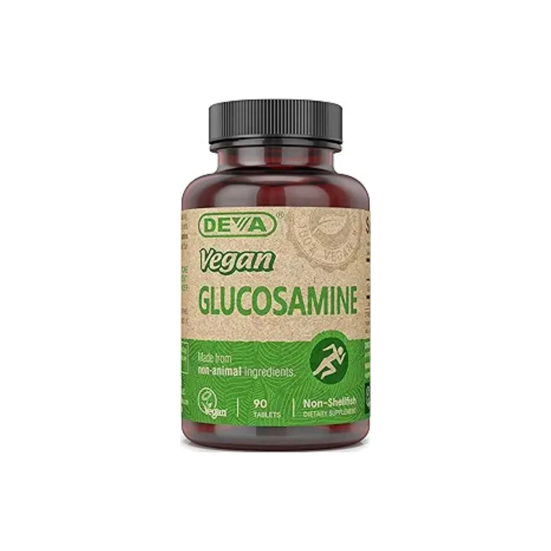 DEVA Vegan Glucosamine Tablets 90 Count Plant Based Joint Support