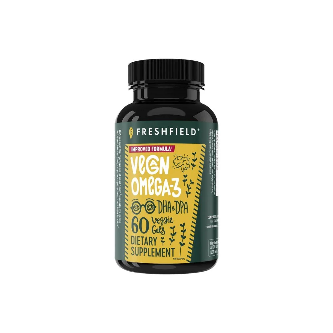 Freshfield Vegan Omega 3 Algae Oil DHA DPA Heart Brain Support