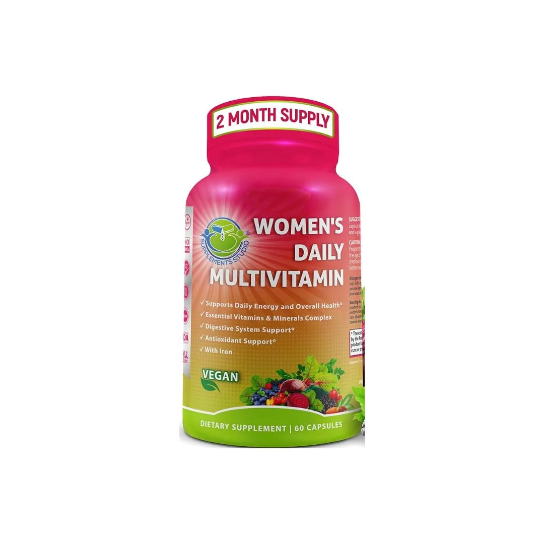 Women’s Vegan Multivitamin with Iron, Biotin & Probiotics Capsules